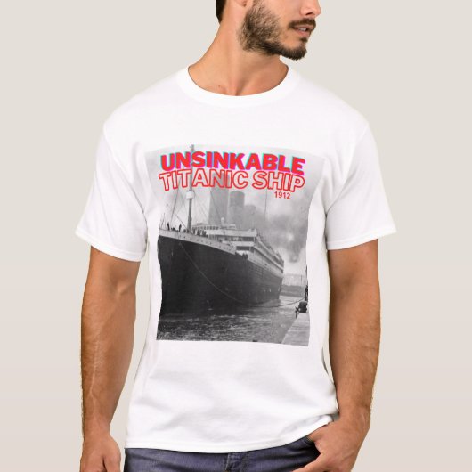Unsinkable Titanic Ship T-shirt (Voorkant)