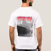 Unsinkable Titanic Ship T-shirt (Achterkant)