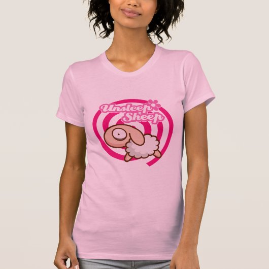 Unslaap Sheep Dames T-shirt (Voorkant)