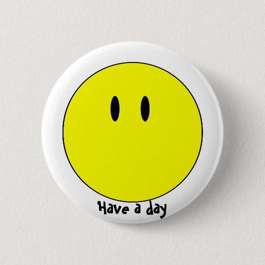 unsmiley ronde button 5,7 cm (Voorkant)