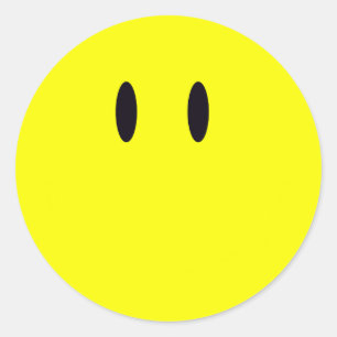 unsmiley ronde sticker