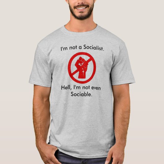 Unsociable Anti-Socialist Shirt (Voorkant)