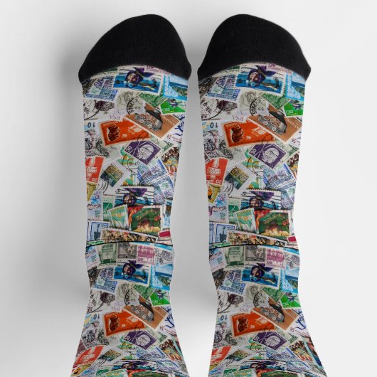 Unsorted stamp collection sokken (Top)