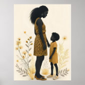 Unspoken Love: Mother and Son in Golden Harmony Poster (Voorkant)