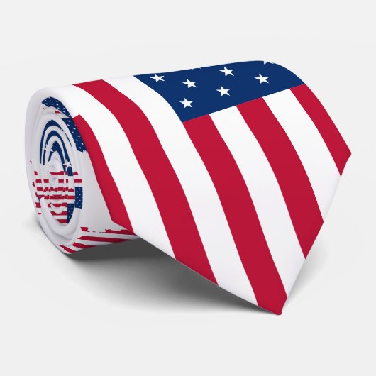 Unstates flag stropdas (Opgerold)