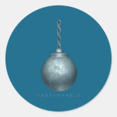 Unstoppable Motivation  Ronde Sticker (Voorkant)