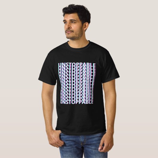 Unstoppable Pattern T-shirt (Voorkant volledig)
