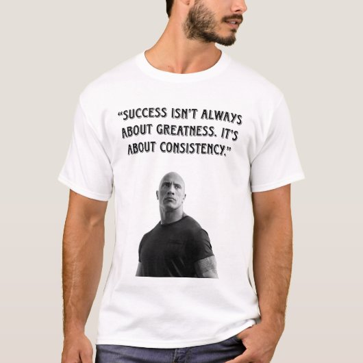 Unstoppable Power – The Rock Mindset 💪 T-shirt (Voorkant)