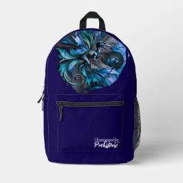 Unstoppable Raptor – Fuel Strength, Rule the Wild Bedrukte Rugzak