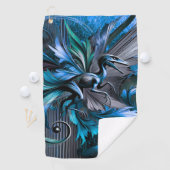 Unstoppable Raptor – Fuel Strength, Rule the Wild Golfhanddoek (Insitu)