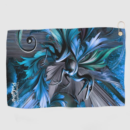 Unstoppable Raptor – Fuel Strength, Rule the Wild Golfhanddoek (Horizontaal)