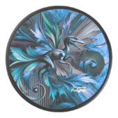 Unstoppable Raptor – Fuel Strength, Rule the Wild Hockey Puck (Voorkant)