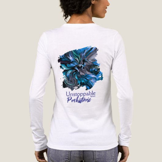 Unstoppable Raptor – Fuel Strength, Rule the Wild Tri-Blend Shirt (Achterkant)