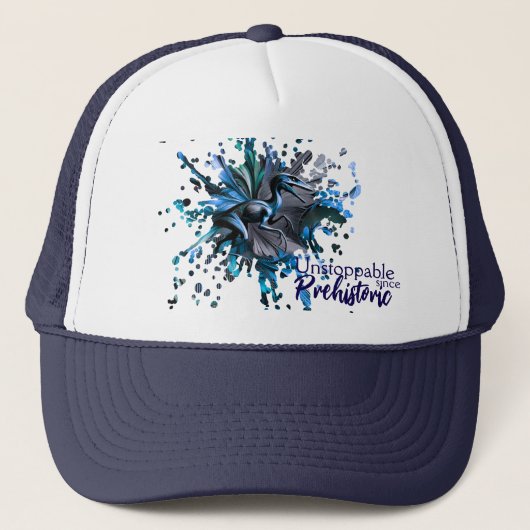 Unstoppable Raptor – Fuel Strength, Rule the Wild Trucker Pet (Voorkant)