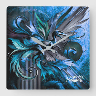 Unstoppable Raptor – Fuel Strength, Rule the Wild Vierkante Klok