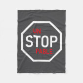 Unstoppable Stop Sign Motivation Strength Clever  Fleece Deken (Voorkant)