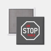 Unstoppable Stop Sign Motivation Strength Clever Magneet (Voorkant / Achterkant)