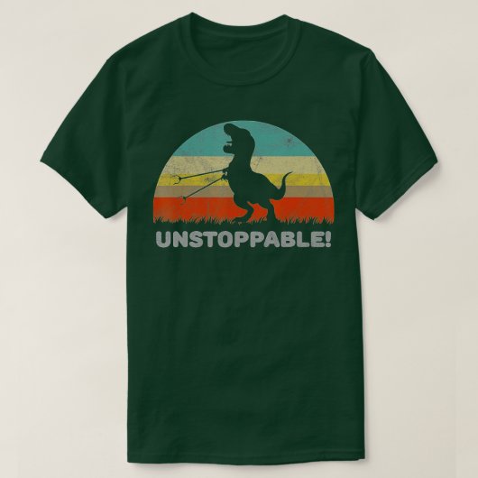 Unstoppable T Rex With Trash Grabber Pickup Tool F T-shirt (Design voorkant)