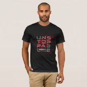 Unstoppable – Vet Power Statement-ontwerp met één T-shirt (Voorkant volledig)