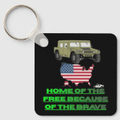 Unstoppable veterans black sleutelhanger (Voorkant)