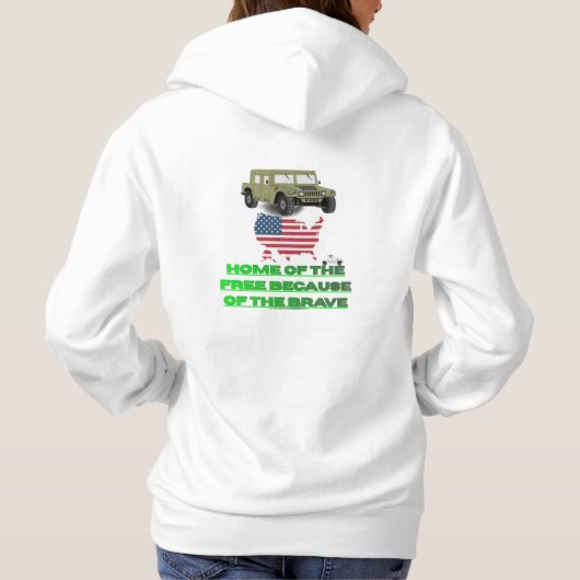 Unstoppable veterans hoodie (Achterkant)