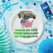 Unstoppable veterans papieren bordje (Feest)