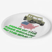 Unstoppable veterans papieren bordje (Gekanteld)