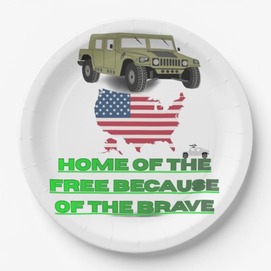 Unstoppable veterans papieren bordje (Voorkant)