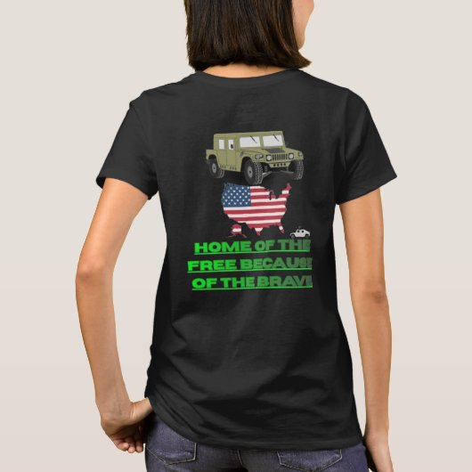 Unstoppable veterans t-shirt (Achterkant)