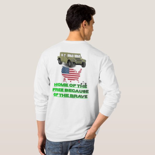 Unstoppable veterans t-shirt (Achterkant volledig)