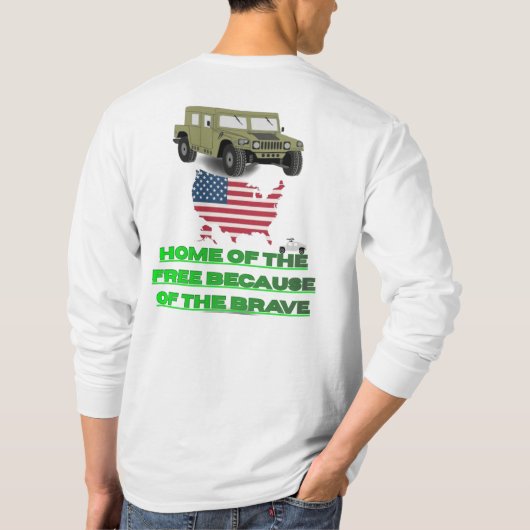 Unstoppable veterans t-shirt (Achterkant)