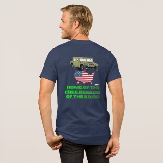 Unstoppable veterans Tri-Blend shirt (Voorkant)