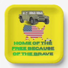 Unstoppable veterans yellow papieren bordje