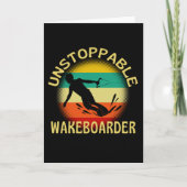 Unstoppable Wakeboarder Kaart (Voorkant)