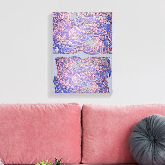 Unstructured Grace Abstract Movement Art Canvas Afdruk (Insitu (Woonkamer))