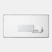 Unsubscribe From Stress Extra Large Typographic  Bureaumat (Keyboard & Muis)