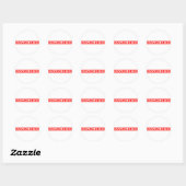 Unsung Hero Stamp Ronde Sticker (Vel)