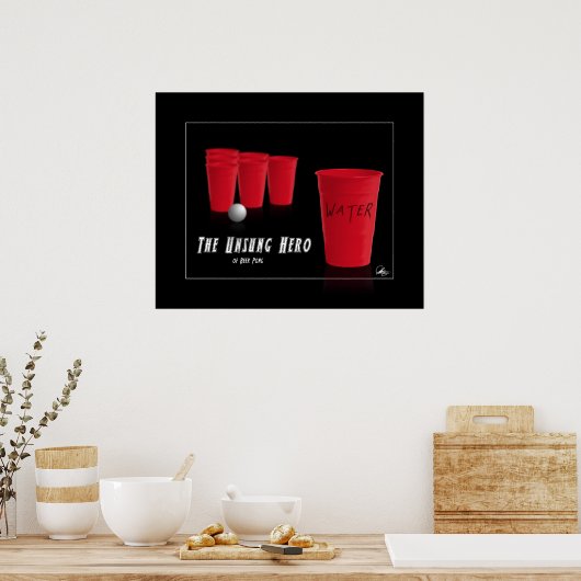 Unsung Hero van Beer Pong Poster (Keuken)