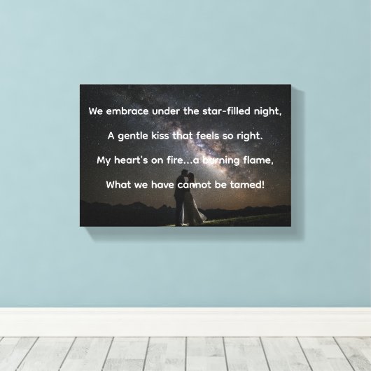 Untamable  canvas afdruk (Insitu (Houten vloer))