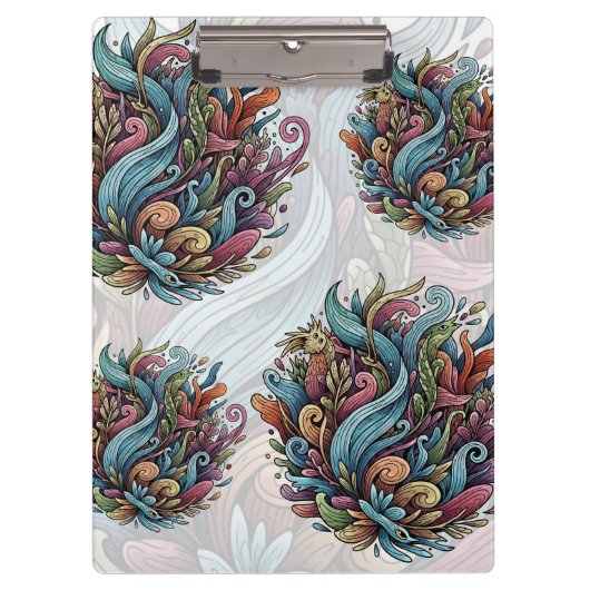 Untamed Bloom: Biologische energie Klembord (Voorkant)