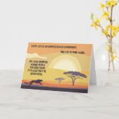 Untamed Cheetah Directions Wenskaart Kaart (Gele Bloem)