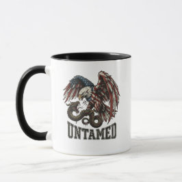 Untamed Patriotic Eagle and Snake Mug Mok