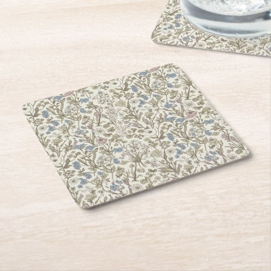 Untamed Petals Kartonnen Onderzetters (Schuin)