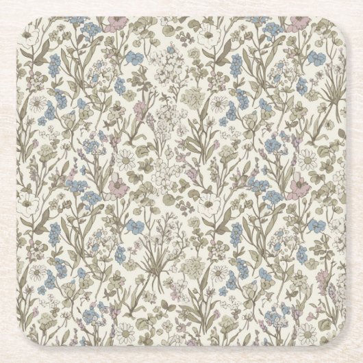 Untamed Petals Kartonnen Onderzetters (Voorkant)