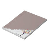 Untamed Quote Love Heart Tree Roze Schrijfpapier Notitieblok (Linkerzijde)