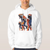 Untamed Roar: Tijgers in Flight Hoodie (Voorkant)