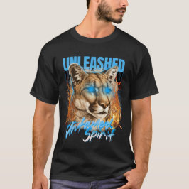 Untamed Spirit - Fiery Puma Art T-shirt