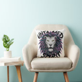 Untamed Spirit Punk Lion Design Kussen (Stoel)