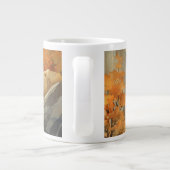 Untamed Splendor: Majestic Elk in de herfst Grote Koffiekop (Achterkant)