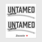 Untamed uitgesneden vinyl Stickers (Vel)